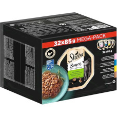 SHEBA® Schale Multipack Mega-Pack Sauce Collection Feine Vielfalt MSC 32x85g