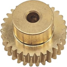 CYFANG 0,5 M Messing-Schneckengetriebe, zylindrisches Turbinenritzel, 15:1, 20:1, 40:1, 60:1, Untersetzungsverhältnis 0,5 Modul, Turbinen-Schneckengetriebe Zylinderritzel(50T 12MM BORE)