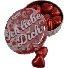 OYOY I Love You Gift Box Filled with Approx. 200 g Red Chocolate Hearts I Gift Set Chocolate Ideal for Valentine's Day or Anniversary Gift I Love You Chocolate