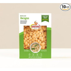 BAKTAT 10 x 350 g Boiled Beans, Vegan, Gluten Free, Ready to Eat, Shelf Life for 12 Months