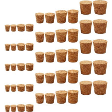 ULTECHNOVO 150 Stück Kegelstumpf Korken Holzstopfen für Wein und Bierflaschen Wiederverwendbare Korken mit Präzisem Sitz für Diy Projekte und Luftdichte Versiegelung