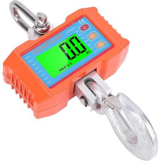 Oreilet Digitale Kranskala, 2000 kg/4400 Lb Genaue Digitale Hängende Elektronische Skala mit LED -Hintergrundbeleleuchtung für Fischerei, Bauarbeiten, Farm, Einheitsumwandlung