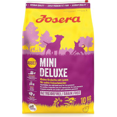 JOSERA MiniDeluxe (1 x 10 kg) | Adult Mini | Premium sausas maistas suaugusiems mažų veislių šunims | Ėriena ir saldžiosios bulvės | maži kroketai | itin suderinami | be kviečių | pakuotė po 1 vnt.