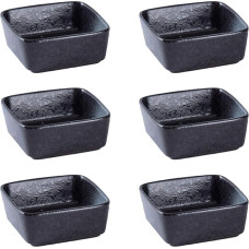 Įmerkimo dubenėliai Išskirtiniai keraminiai įmerkimo mini dubenėliai 6 sojų padažo indų / dubenėlių rinkinys, prieskonių serverio indai, tinkami kečupui, sojų padažui, suši, džiovintų vaisių užkandžių lėkštėms (spalva: D) (C)