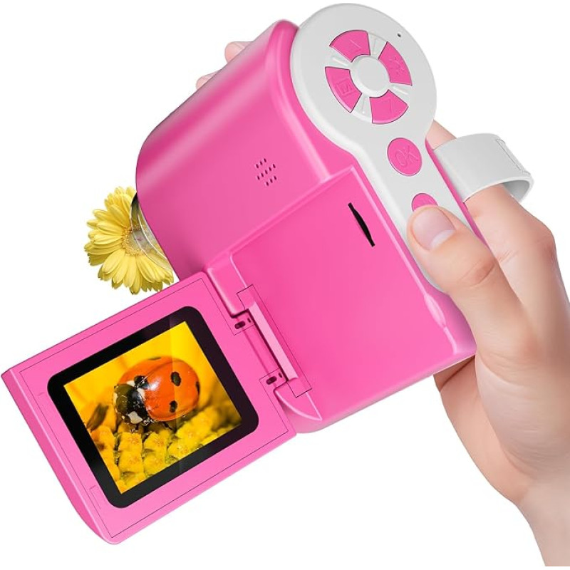 HUTACT Mobilusis telefonas Skaitmeninis mikroskopas vaikams: 1000x nešiojamas mikroskopas su 4K 2,0 colių LCD ekranu mergaitėms nuo 8 iki 12 metų, lauko mokykla - Edu Science Kits Dovanos