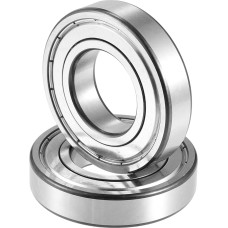 A ABSOPRO 6208ZZ Grooved Ball Bearings 40 x 80 x 18 mm Silver Tone Pack of 2