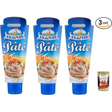 AS do MAR Patè Tonno Tuno kremas 3 x 100 g tepamas + Italian Gourmet Plpa 400 g