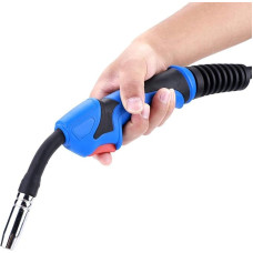 MB15AK Welding Torch, Inert Gas Hose Pack 4 m Welding Torch MIG/MAG with Ergonomically Shaped Handle System for High Current or Argon-Rich Welding of CO2