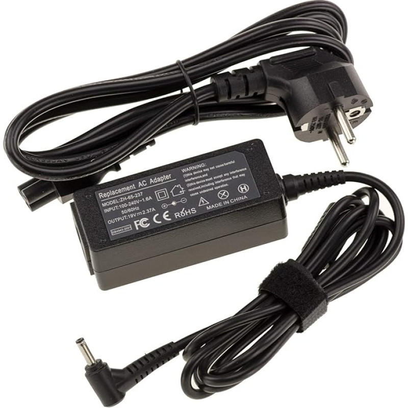 KALEA-INFORMATIQUE Nešiojamojo kompiuterio maitinimo šaltinis 19V 2.37A su 1.35x4mm jungtimi Panašus į Asus UX21 UX31 UX31E UX31K EXA1209CH EXA1209UH ADP-45BW