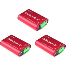 Guihydur 3 x CAN Analyzer CANOpen J1939 USBCAN-2II Converter Compatible with ZLG USB to CAN USBalyst-II