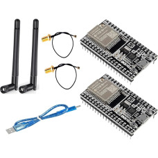 DUBEUYEW 2vnt ESP32 DevKitC Core Board ESP32 programavimo plokštė ESP32-WROOM-32U rinkinys 