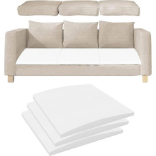 Hochdichtes Schaumstoff-Sofakissen für versenkte Sitze 40/50/60 cm, gebogene Unterstützung für Sofas & Möbel für 3 40 x 40 cm Räume