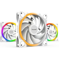 be quiet! Light Wings BL101 White 120 mm PWM High-Speed Triple Pack Case Fan, White, Pack of 3