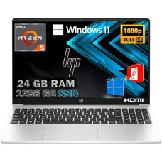 HP Probook 455 G10 Notebook Silver, RAM 24 GB, SSD 1256 GB, FullHD Display 15.6 Inches, CPU Amd Ryzen 5 7530U 4.6 GHz, Fingerprint, Win11 Pro, Office Pro 2021