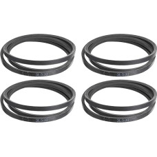 sourcing map 4 Stück 3L530 Classic gewickelter Gummi-Keilriemen, 1346 mm Außenumfang, 3L-Profil-Keilriemen, 0,95 cm Breite 2,2 cm Höhe