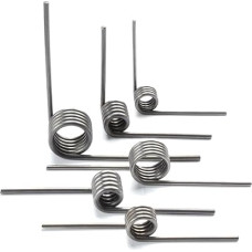 BELLAY 5 vnt./partija 1,6 mm spyruoklinės plieninės vielos sukimo spyruoklė 90/180 laipsnių (dydis: 1,6 x 14 x 45 mm, spalva: 180 laipsnių)