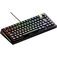 Glorious Gaming GMMK 3 PRO HE: greitasis paleidimas (Rapid Trigger), Hall-Effekt, modulinė aliuminio laikiklis ir apšvietimo sistema, 8K apšvietimas, karštas keitimas (MX- ir HE-Schalter), TKL 75 %, vokiečių kalba - Schwarz