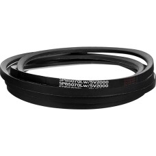 sourcing map 5V2000 Keilriemen, klassisch umwickelt, Gummi, 508 cm Außenumfang x 1,6 cm Breite x 1,3 cm Höhe, für Industriemaschinenausrüstung, Schwarz