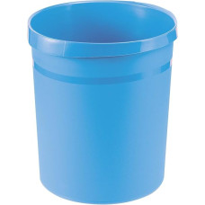 HAN Grip Waste Paper Bin, Stylish and Elegant Rubbish Bin for the Office, Sturdy Waste Bin, 18 Litre Volume, 18190-54, Light Blue