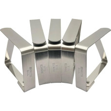 EesTeck 4 Pack Didelis nerūdijančio plieno staltiesės klipai Lauko staltiesės klipai Vestuvių šalis Piknikas Kempingas Staltiesės laikiklis