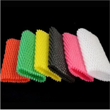 LXYTT Obst-Schutznetz-Abdeckung, 14 X 7 cm, Farbe, Stoßfest, Elastisch, Kollisionssicher, Schaumstoff-Netz, Eier, Gemüse, Schutz, Verpackung, Netzbeutel, 290 Stück(Grass Green)