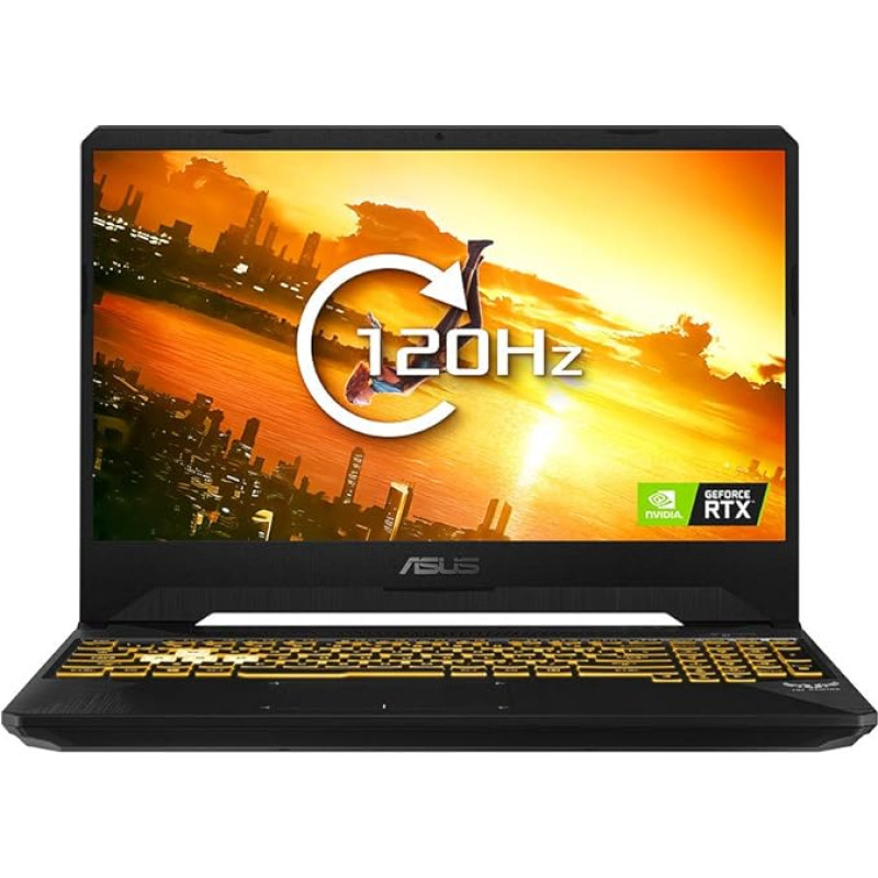 Asus TUF FX505DV 15,6 colių FHD 120Hz plono rėmelio žaidimų nešiojamasis kompiuteris (AMD R7-3750H, NVIDIA GeForce RTX 2060 6GB, 512GB PCI-e SSD, 16GB RAM, Windows 10)