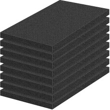 Polyurethan-Schaumstoff-Einsätze, zuschneidbar, Schaumstoff, Polsterschaum, hochdichte Schaumstoff-Pads für Koffer, Werkzeugkasten, Spielbox, Kamera, Schmuck, DIY Handwerk (40,6 cm L x 30,5 cm B x 2,5