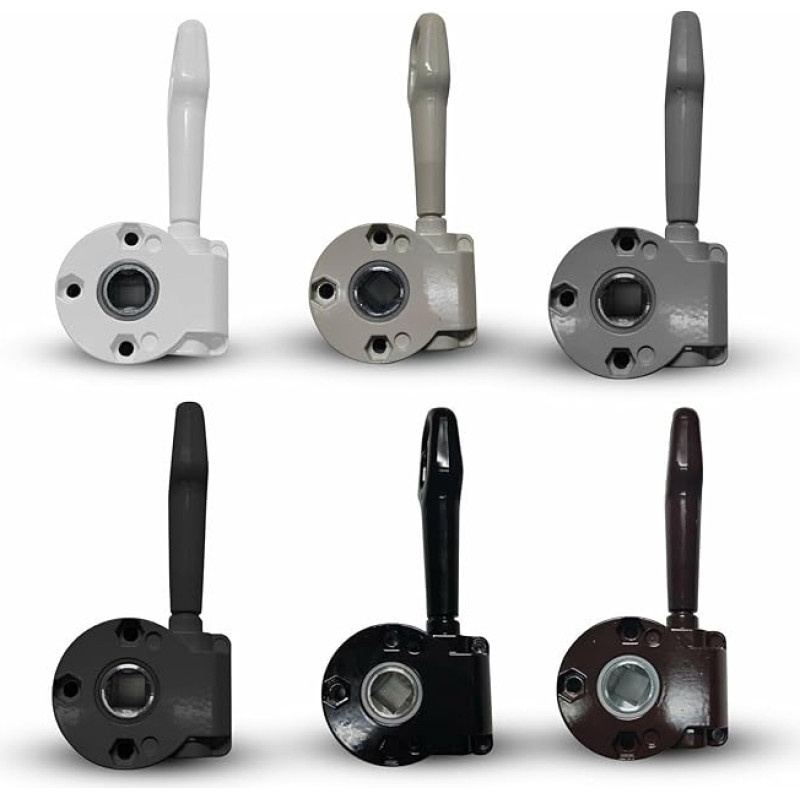 Rankinė rankinė rankenėlė, pagaminta iš nerūdijančio cinko liejinio, skirta patvariems skėčiams su fiksavimo sistema, lengvai montuojama, įvairių spalvų skėčių rankenėlė (antracito pilka)