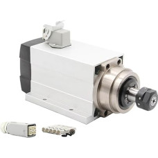 1,5 kW ER20 luftgekühlter Spindelmotor mit Flansch, 4 Lager, quadratisch, 0,01 mm Genauigkeit(220v)