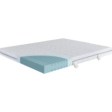 EGO HOME Mattress 90 x 200 cm High 16 cm H2-7-Zone Cold Foam Mattress with Memory Foam, Oeko-Tex Certified, Point Elastic, Back-friendly - Soft Cover with Cloud-Like Feel