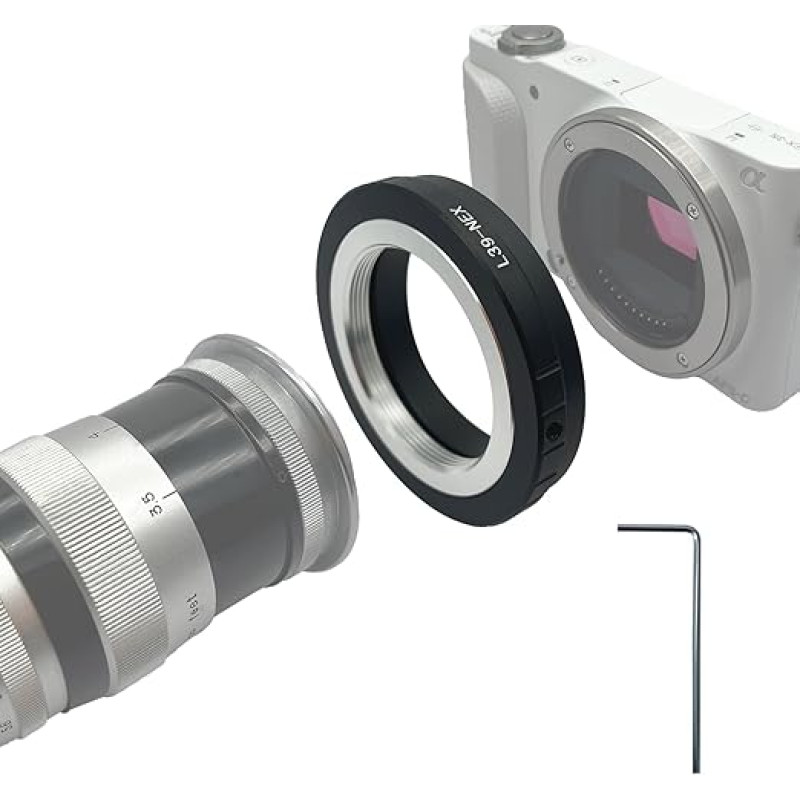 M42 (42 x 1 mm) prisukamas ir uždedamas objektyvas, skirtas 