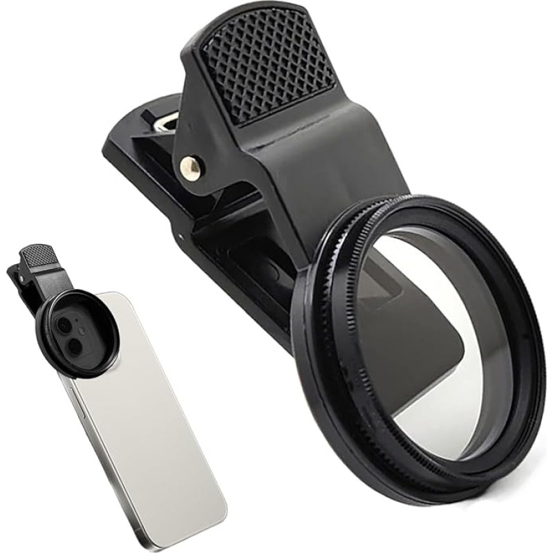 52 mm apvalus poliarizuojantis filtras, prisegamas filtras Mobiliojo telefono poliarizuojantis filtras Žiedinis poliarizuojantis filtras CPL Ultra plonas Ultra Definition Reduce Glare Polarizatorius atspindi šviesą atstumu