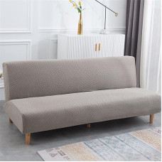 Futono sofos dangtis be porankių, sulankstomas elastingas futono sofos dangtis be rankų, skirtas sofos lovos dangčiui 