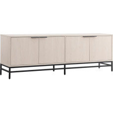 Henn&Hart Transitional TV Stand in Beech White for Home, Living Room, Bedroom, Entertainment Room, Office