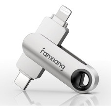 fanxiang 512GB USB atmintinė 80MB/s didelės spartos USB 3.2 Gen1 Type-C + Lightning suderinama su 