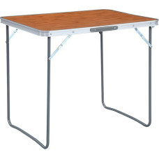 Tragbarer Aluminium-Klapptisch – Hochleistungs-Picknicktisch mit Tragetasche für Innenbereich, Arbeitszimmer, Grillpartys und Camping, faltbarer Metalltisch, 80 x 60 cm