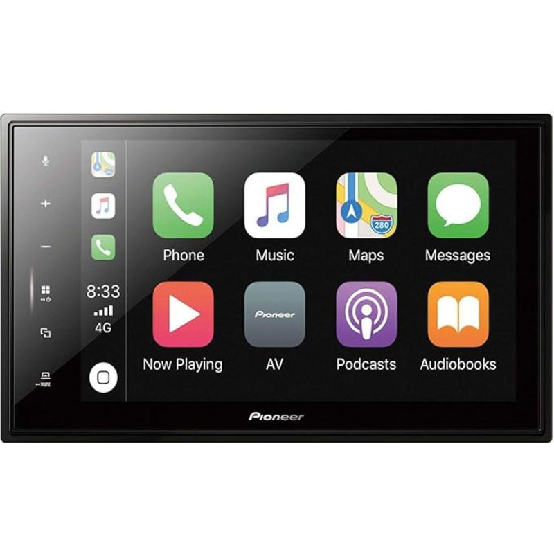 Pioneer SPH-EVO82DAB-208 Media Centre for Peugeot 208/2008 - 8 Inch Touch Screen, 1.5A Quick Charging USB, Apple CarPlay, Android Auto, DAB/DAB+, Bluetooth