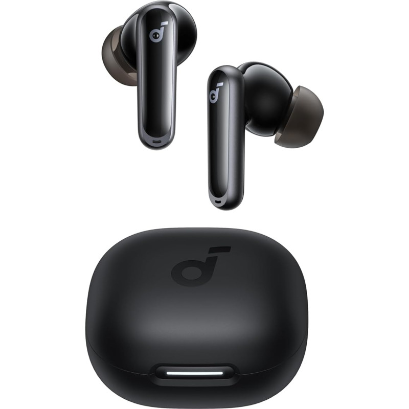 soundcore P40i by Anker, Wireless Earbuds mit Noise Cancelling, Adaptive Geräuschunterdrückung, BassUp, 60h Spielzeit, 2-in-1 Hülle und Smartphone-Ständer, IPX5,Bluetooth 5.3 (Generalüberholt)