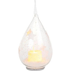 Shudehill Giftware Xmas Candle Teardrop Starts decoration