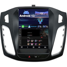 SXAUTO Android 12 IPS Car Radio Suitable for Ford Focus (2010-2014) - Built-in Carplay/Android Car - Reversing Camera Free - 2G + 32G - Steering Wheel Control DAB WiFi Fast Boot 4G BT5.0-2 DIN 9.7