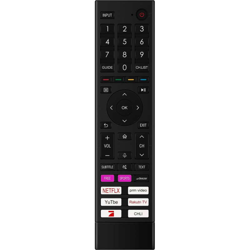 ERF3I80H-0012 Remote Control Replacement ERF3I80H0012 TV Replacement Remote Control for HISENSE 43E7HQ QLED 4K TV 43E7HQ ERF3I80H ERF3I80H0012 ERF3I80H-0012 Remote Controller