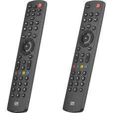 One For All Contour 8 Universal Remote Control TV - Control of 8 Devices - TV/Smart TV Set Top Box DVD Blu-Ray Aux and Audio Devices & Contour TV Universal Remote Control TV - Control of TV