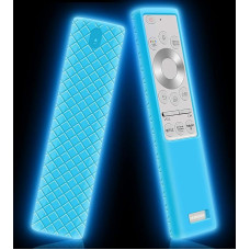 Silicone Protective Case Compatible with Samsung QLED Q7F / Q8 / Q9 TV Remote Control BN59-01311G / BN59-01311B TM1990C (Glow Blue)