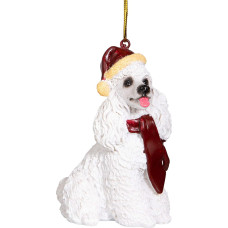 Design Toscano Collie Christmas Tree Ornament, Poodle