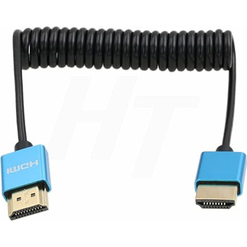 HangTon HDMI 8K 4K 60p Cable Thin Wound for ZCAM Sony A7IV Canon Nikon Blackmagic Camera Atomos Shinobi Ninja V Portkeys BM5 FEELWORLD Monitor Type A HDMI 2.1