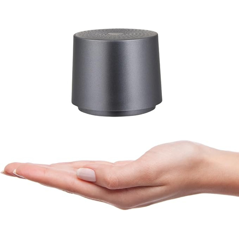 Holiday Mini Bluetooth Speaker, TWS Stereo Pairing, 6 Hours Playback, Microphone, Portable Wireless Mini Speaker for Outdoor and Cycling (Grey)