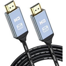 AviBrex 4K HDMI Cable 20 Metres, HDMI 2.0 to HDMI Cable 4K @ 60Hz 18Gbps PVC, Gold-Plated Connectors with Ethernet/Audio Return Channel, Compatible Video 4K UHD 2160p, HD 1080p, Xbox PS4