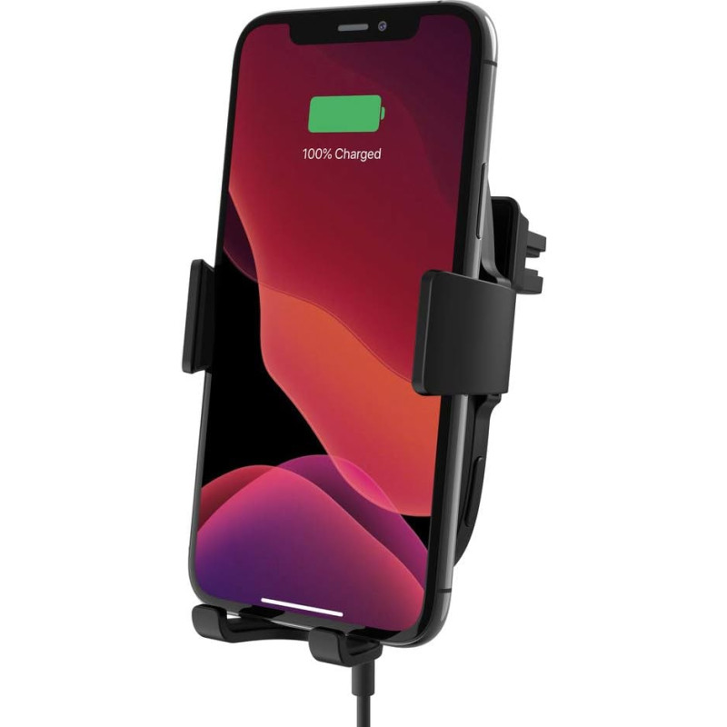 Belkin Boost Charge Wireless Car Charger with Air Vent Mount 10W (Auto One Hand Smart Sensor for iPhone and other devices such as Samsung and Google)