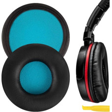 Geekria QuickFit Protein-Leder-Ohrpolster für Sony MDR-ZX600 Kopfhörer Ohrpolster, Reparaturteile (blaues Netz)