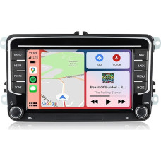 Android Car Radio with Navigation Screen for VW Golf 5 6 Polo Seat Passat, 7 Inch Android Car Carplay Double DIN Radio Touch Display Bluetooth RDS GPS Original Reversing Camera Decoder